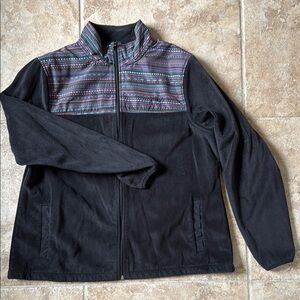 Fila Black Jacket with Multicolor Accents